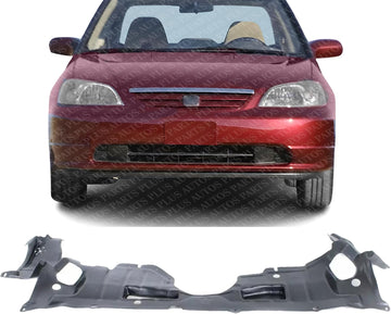 Front Engine Splash Shield Under Cover Plastic Direct Replacement Compatible with 2002-2003 Honda Civic HO1228118 74111S5TG00