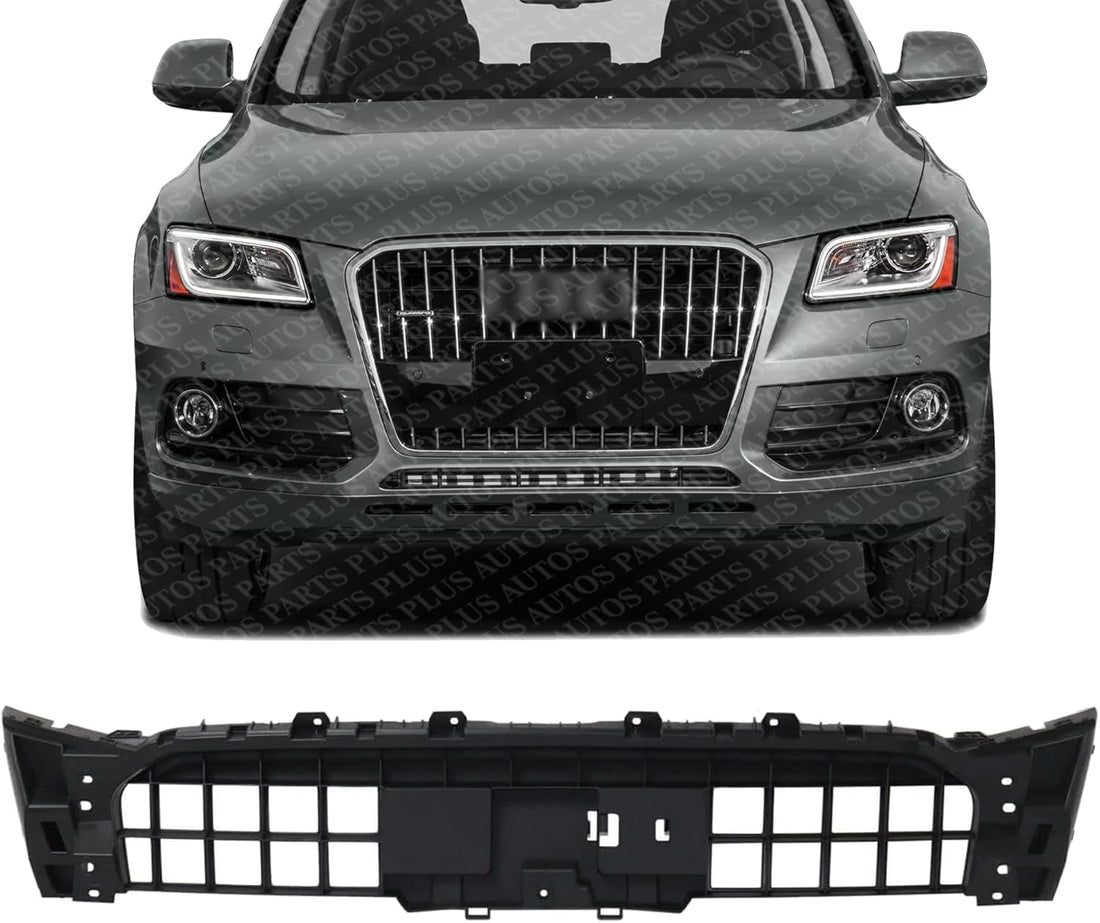 Front Grille Plate Bracket Plastic Direct Replacement Compatible With 2013-2017 Audi Q5 / SQ5 AU1207100 8R0853692B