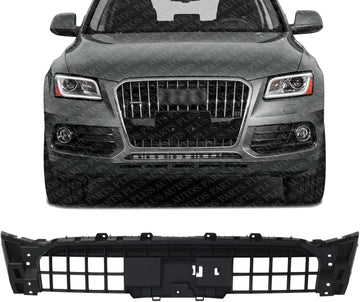 Front Grille Plate Bracket Plastic Direct Replacement Compatible With 2013-2017 Audi Q5 / SQ5 AU1207100 8R0853692B