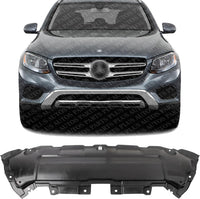 Front Engine Splash Shield Under Cover Plastic Direct Replacement Compatible with 2016-2022 Mercedes Benz GLC300 / GLC43 MB1228171 253524093064