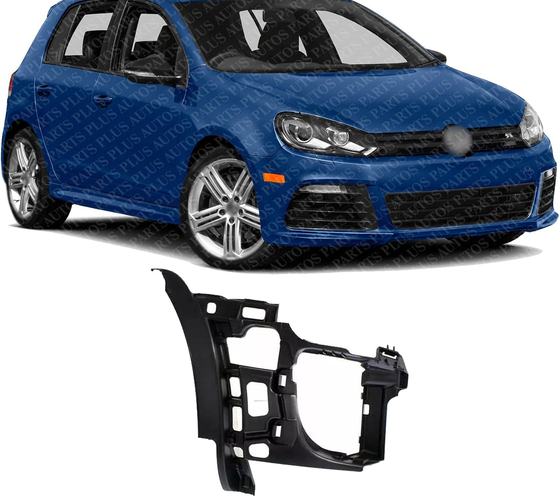 Front Bumper Bracket Support Cover Right Passenger Side Direct Replacement Compatible With 2010-2014 Volkswagen GTI VW1043104 5K0807262