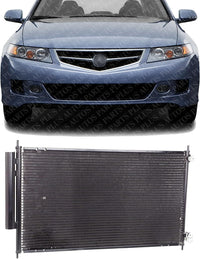 Front A/C Condenser Aluminum Core Direct Replacement Compatible With 2004-2008 Acura TSX AC3030119 80110SEA013
