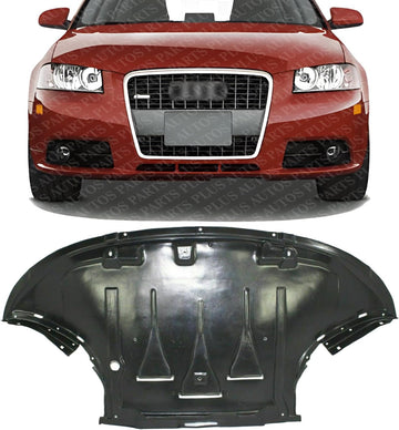 Front Engine Splash Shield Under Cover Direct Replacement Compatible with 2005-2011 Audi A6 Quattro AU1228109 4F0863821T