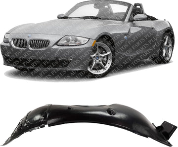 Front Fender Liner Left Driver Side Direct Replacement Compatible With 2003-2008 BMW Z4 BM1248113 51717012727