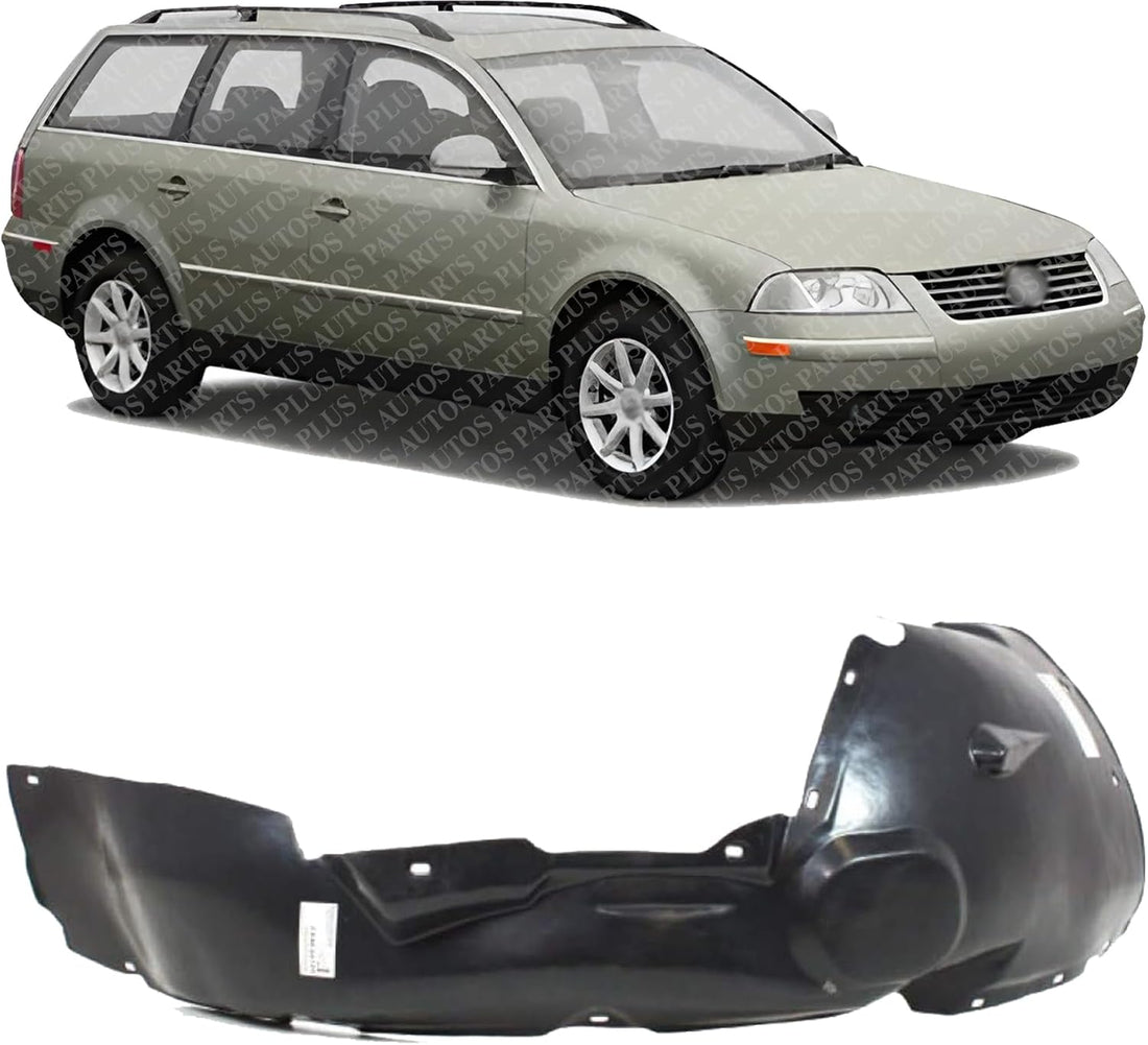Front Fender Liner Right Passenger Side Direct Replacement Compatible With 2002-2004 Volkswagen Passat VW1251103 3B7809962A01C