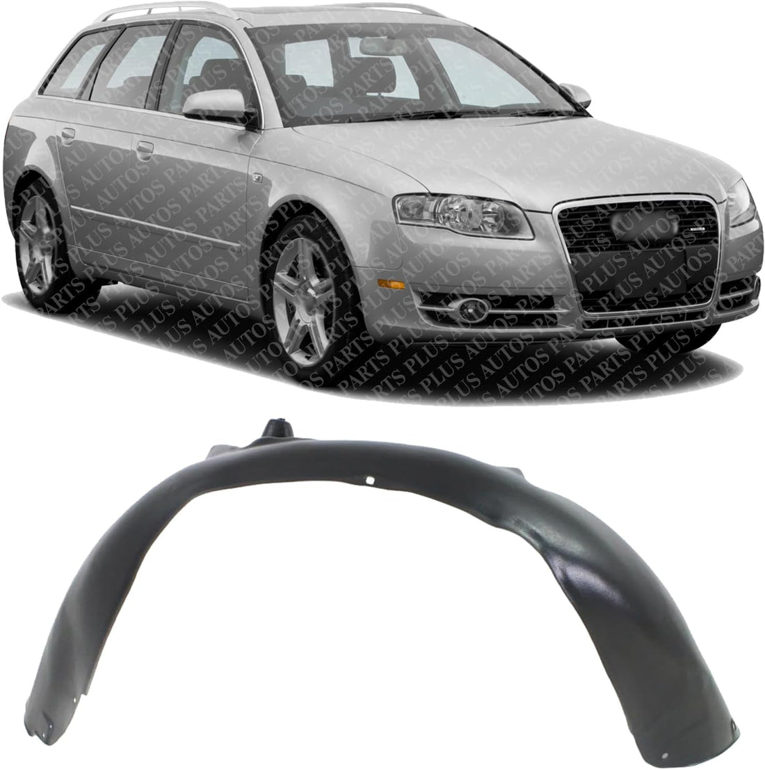 Front Fender Liner Right Passenger Side Direct Replacement Compatible With 2002-2005 Audi A4 AU1249105 8E0821172B