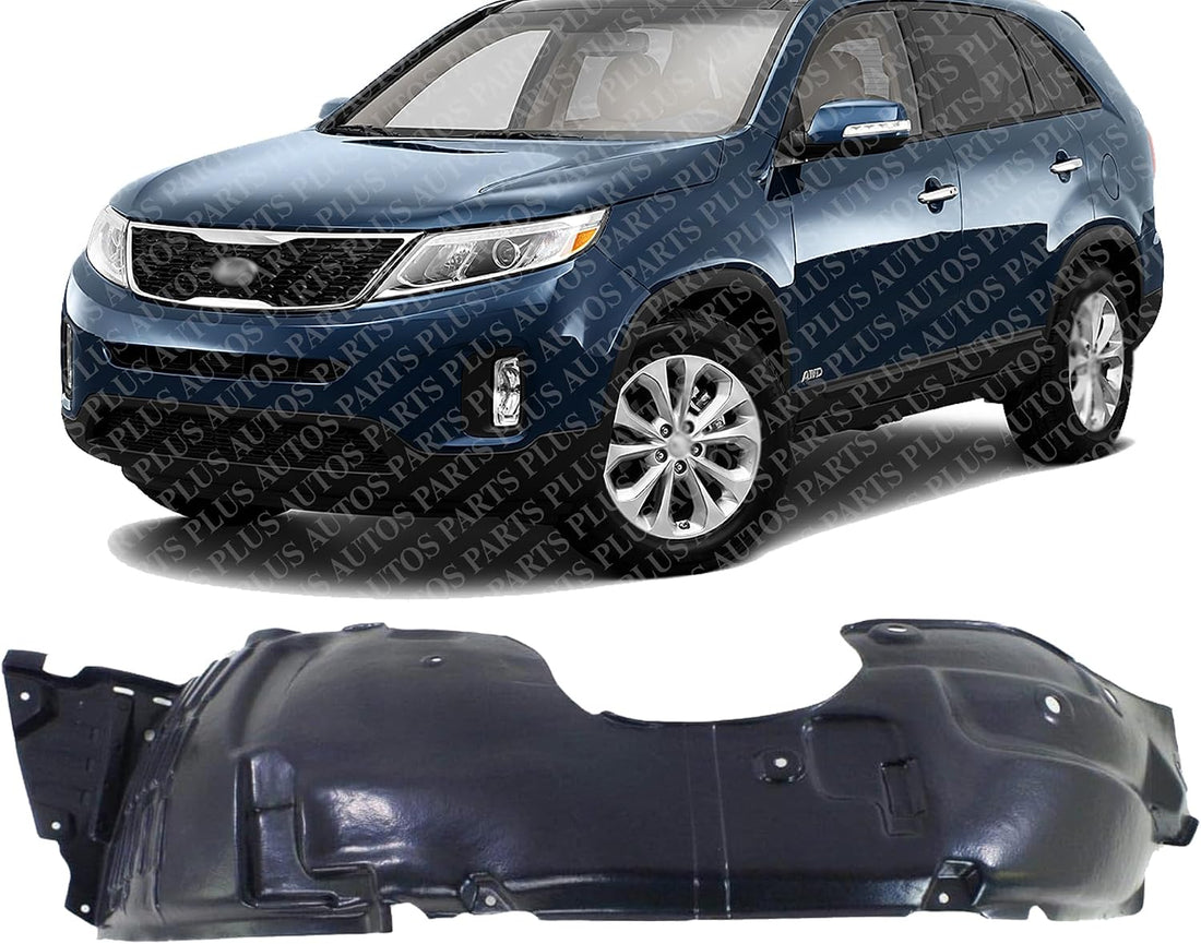 Front Fender Liner Left Driver Side Direct Replacement Compatible With 2014-2015 Kia Sorento KI1248139 868101U700