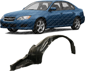 Front Fender Liner Left Driver Side Direct Replacement Compatible With 2005-2009 Subaru Legacy SU1250103 59120AG05B
