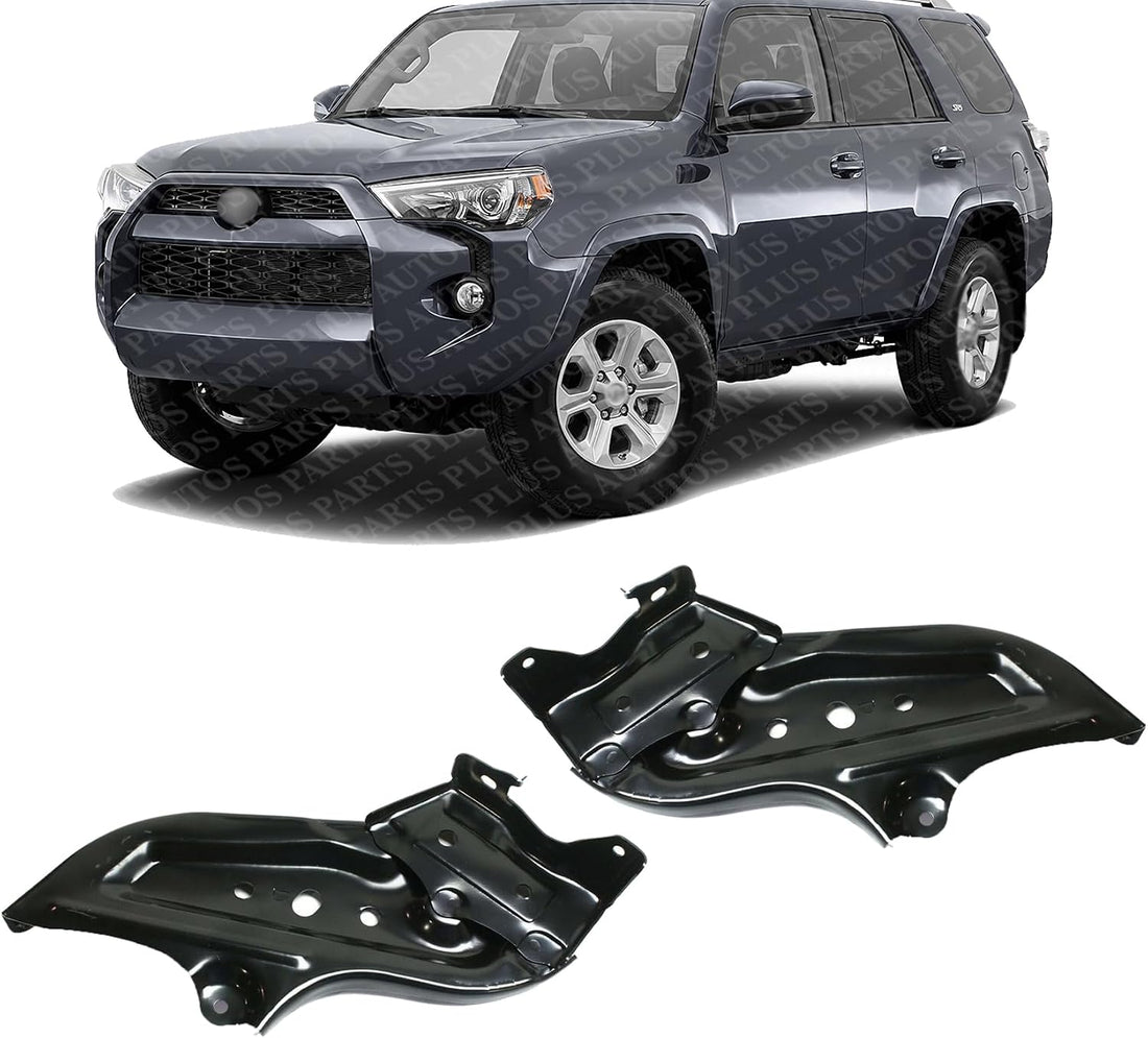 Set Of 2 Front Bumper Support Bracket Steel Left Driver & Right Passenger Side Direct Replacement Compatible With 2014-2023 Toyota 4Runner TO1042125 TO1043125 5210235100 5210335110