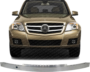 Front Bumper Reinforcement Aluminum Direct Replacement Compatible With 2010-2014 Mercedes Benz GLK350 MB1006118 2046201500