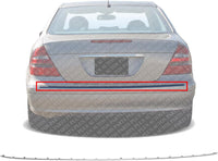 Rear Bumper Center Molding Chrome Direct Replacement Compatible With 2003-2006 Mercedes Benz E-Class 211885022164