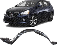 Front Fender Liner Left Driver Side Direct Replacement Compatible With 2009-2010 Pontiac Vibe GM1248210 19183911