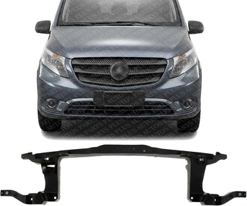 Front Radiator Support Assembly Plastic Direct Replacement Compatible With 2016-2020 Mercedes Benz Metris MB1225193 4478801103
