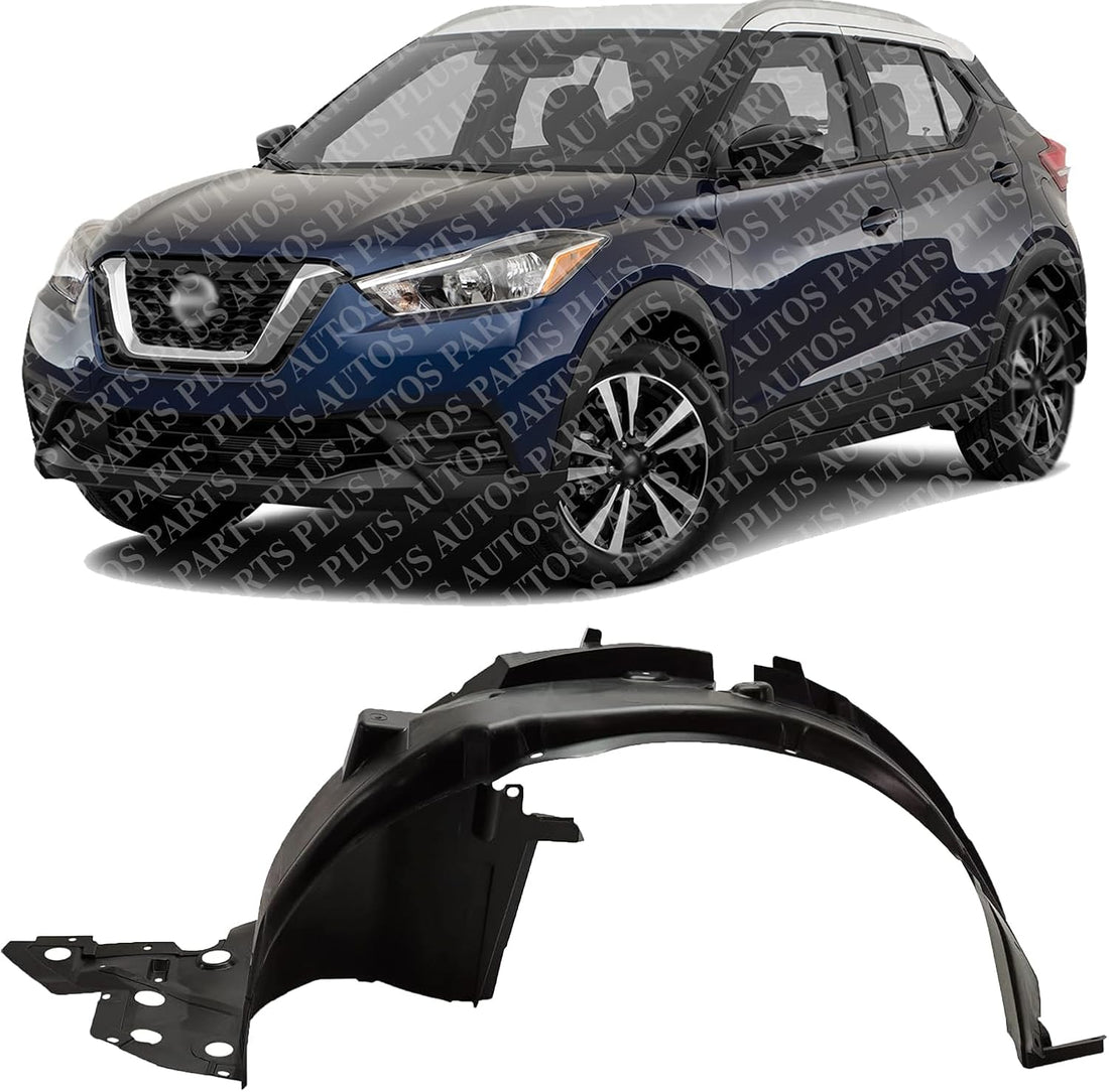 Front Fender Liner Left Driver Side Direct Replacement Compatible With 2018-2020 Nissan Kicks NI1248174 638435RL0A