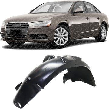 Front Fender Liner Left Driver Side Direct Replacement Compatible With 2013-2016 Audi A4 AU1248128 8K0821171N