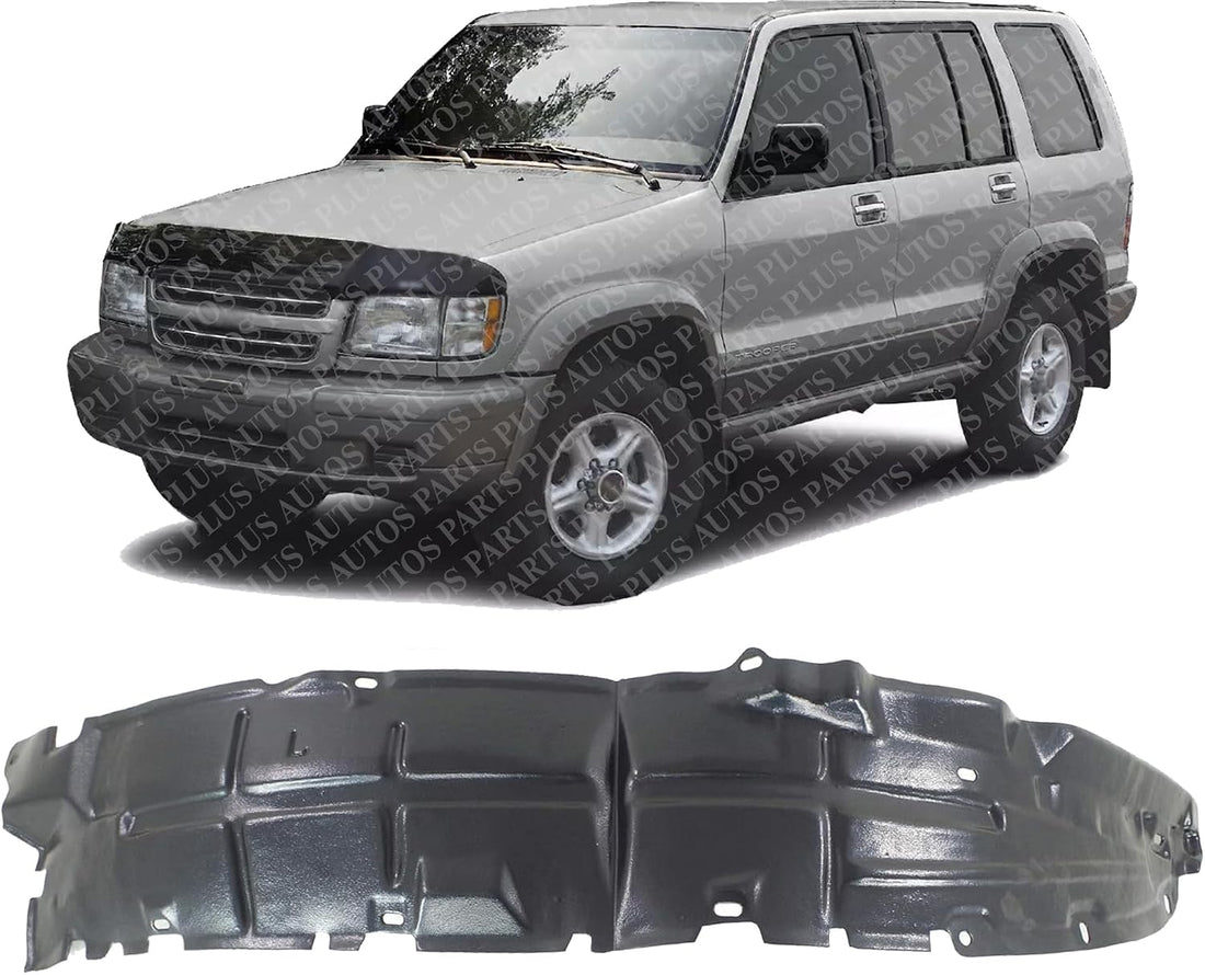 Front Fender Liner Left Driver Side Direct Replacement Compatible With 1992-2002 Isuzu Trooper IZ1248102 8971038493