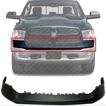 AUTOS PARTS PLUS Front Bumper Upper Cover Fascia Primed Direct Replacement Compatible With Ram 1500 2013-2018 CH1014108 68197697AA