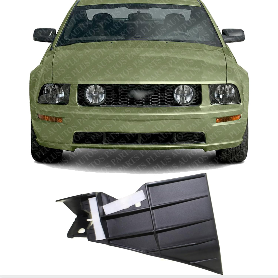 Front Bumper Bracket Left Driver Side Direct Replacement Compatible With 2005-2009 Ford Mustang FO1026110 5R3Z17C861AB