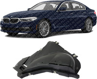 Front Section Fender Liner Left Driver Side Direct Replacement Compatible With 2017-2020 BMW 5-Series BM1250134 51757340743