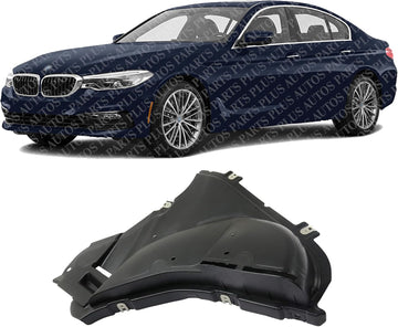 Front Section Fender Liner Left Driver Side Direct Replacement Compatible With 2017-2020 BMW 5-Series BM1250134 51757340743