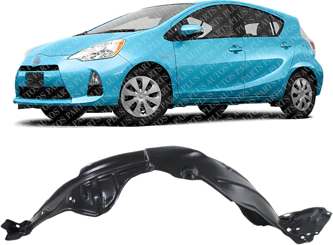 Front Fender Liner Left Driver Side Direct Replacement Compatible With 2012-2014 Toyota Prius C TO1248185 5387652340