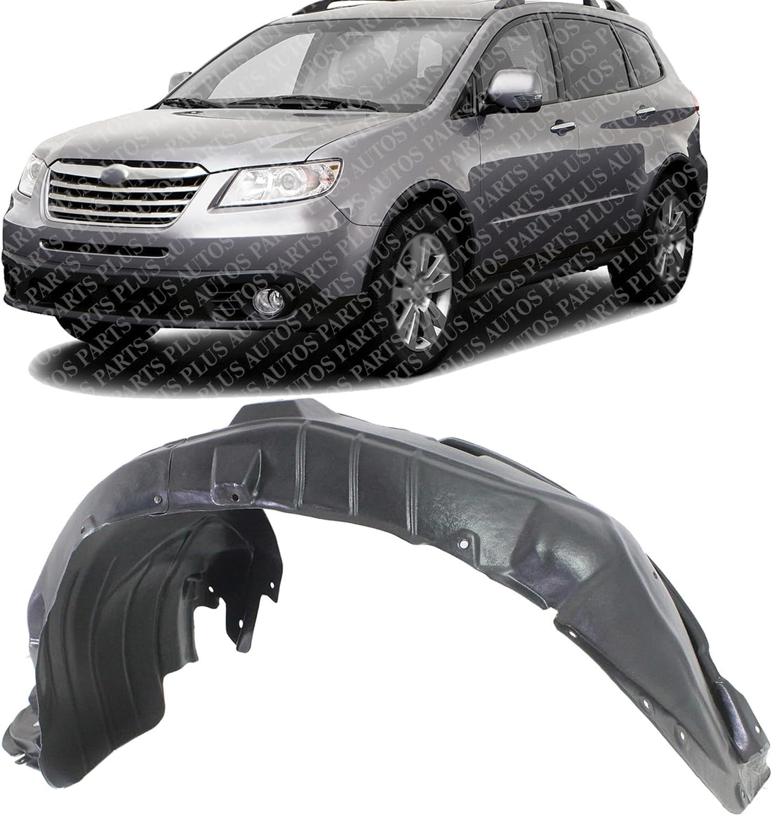 Front Fender Liner Left Driver Side Direct Replacement Compatible With 2006-2014 Subaru Tribeca SU1248120 59110XA03A