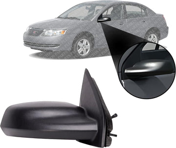 Front Mirror Manual Adjust Non-Heated Textured Right Passenger Side Direct Replacement Compatible With 2003-2007 Saturn Ion GM1321266 22726677