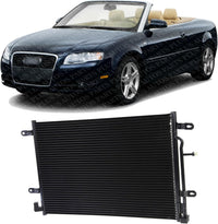 Front A/C Condenser Aluminum Core Direct Replacement Compatible With 2005-2009 Audi A4 AU3030127 8E0260403T