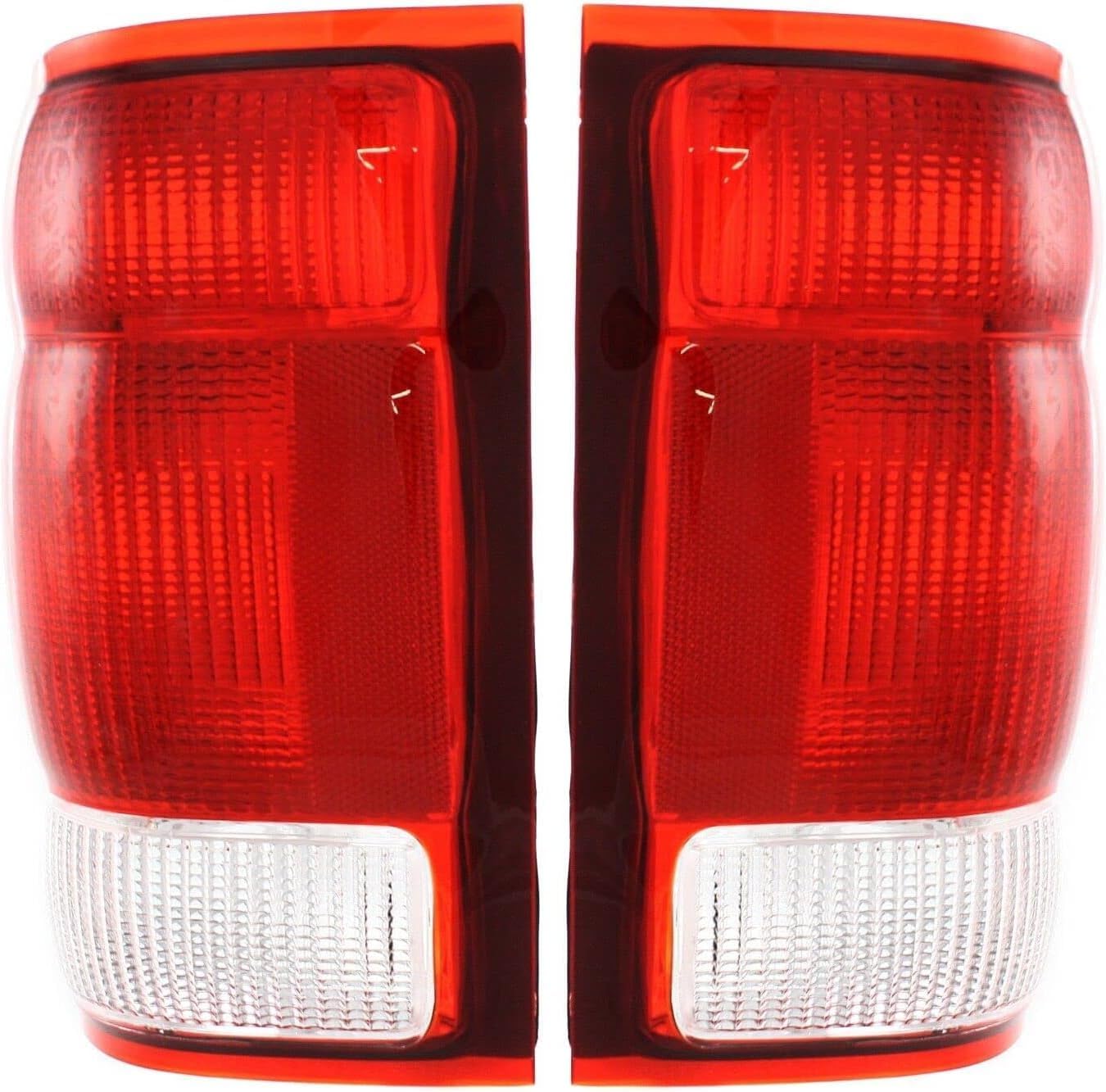 Set Of 2 Tail Light Lens And Housing Right Passenger & Left Driver Side Direct Replacement Compatible With 2000 Ford Ranger FO2801149 FO2800149 YL5Z13404AA YL5Z13405AA