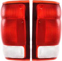 Set Of 2 Tail Light Lens And Housing Right Passenger & Left Driver Side Direct Replacement Compatible With 2000 Ford Ranger FO2801149 FO2800149 YL5Z13404AA YL5Z13405AA