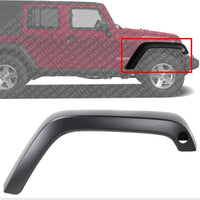 Front Fender Flare Primed With Side Marker Hole Right Passenger Side Direct Replacement Compatible With 2007-2018 Jeep Wrangler CH1269108 5KC86TZZAJ 5KC86TZZAH