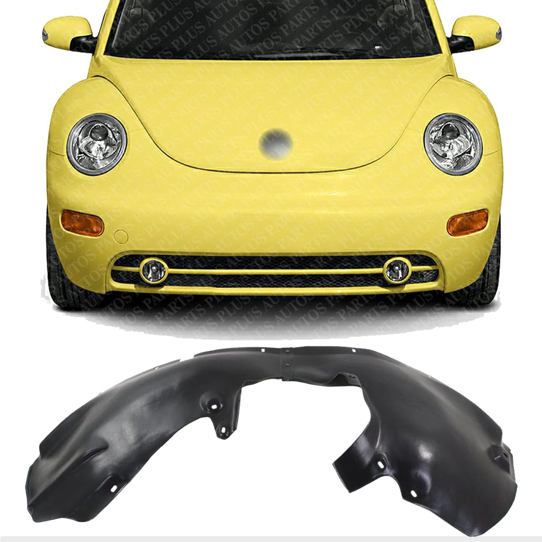 Front Fender Liner Right Passenger Side Direct Replacement Compatible With 1998-2005 Volkswagen Beetle VW1249104 1C0809962E