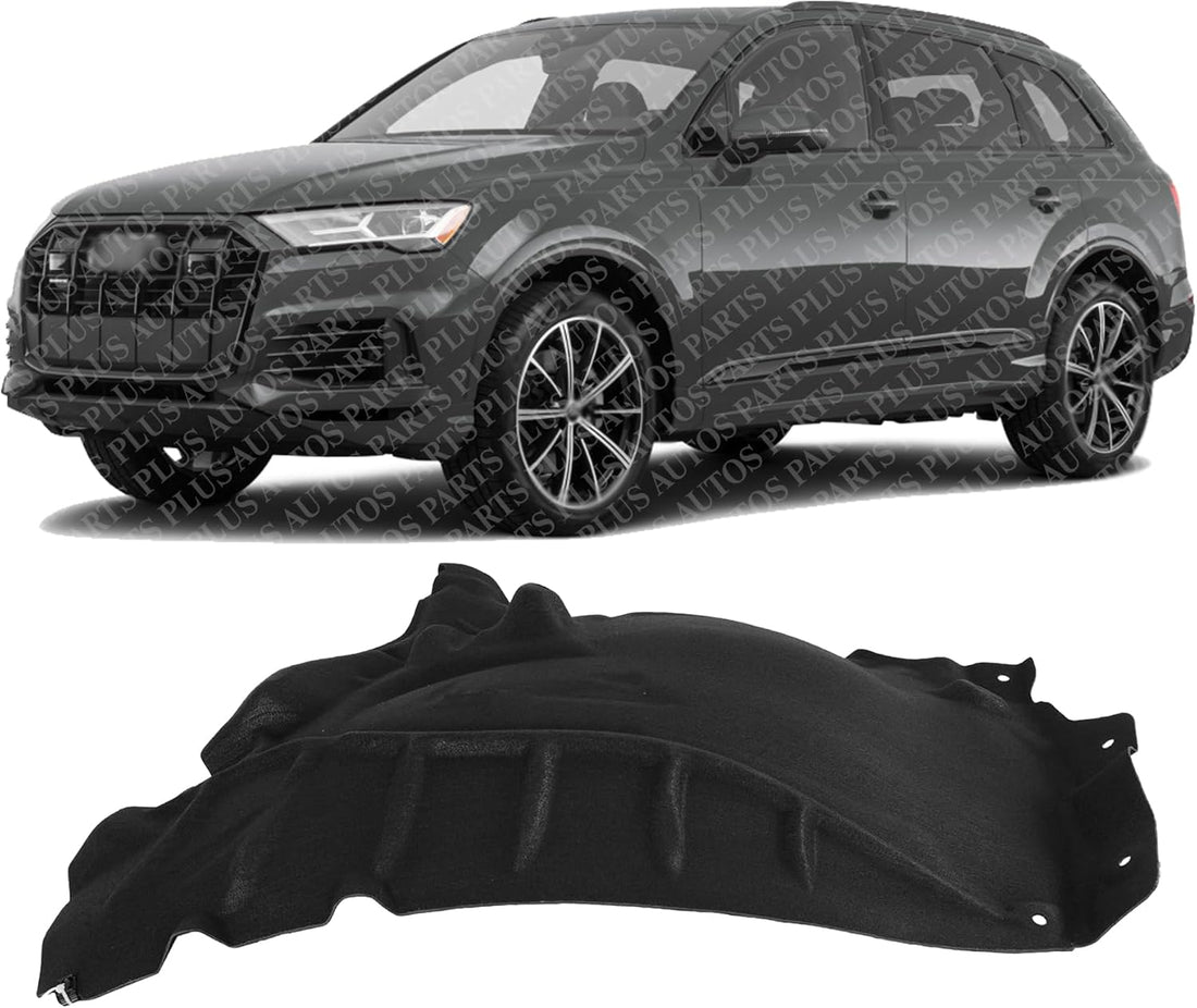 Front Fender Liner Rear Section Left Driver Side Direct Replacement Compatible With 2017-2023 Audi Q7 AU1248147 4M0821191G