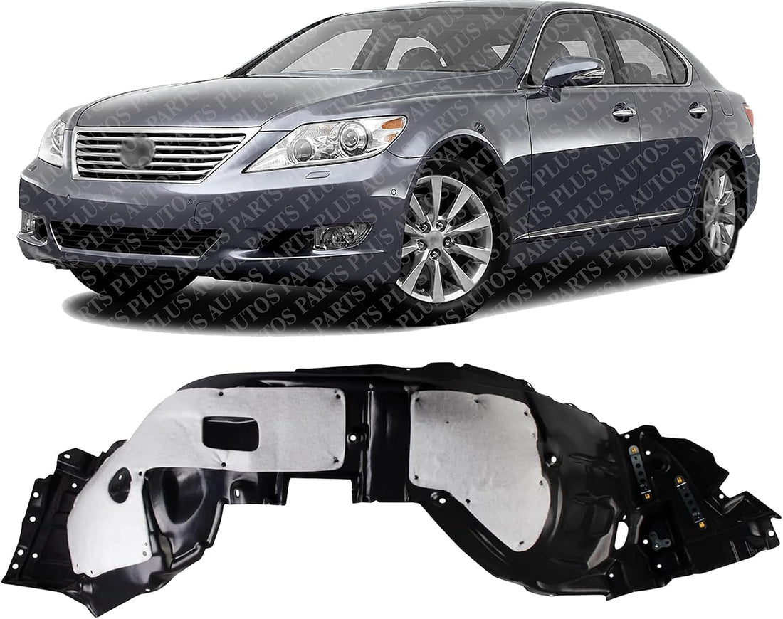 Front Fender Liner Left Driver Side Direct Replacement Compatible With 2010-2012 Lexus LS460 / LS600h LX1248130 5380650061
