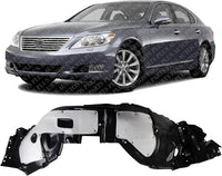 Front Fender Liner Left Driver Side Direct Replacement Compatible With 2010-2012 Lexus LS460 / LS600h LX1248130 5380650061
