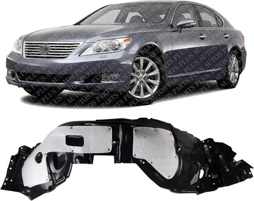 Front Fender Liner Left Driver Side Direct Replacement Compatible With 2010-2012 Lexus LS460 / LS600h LX1248130 5380650061