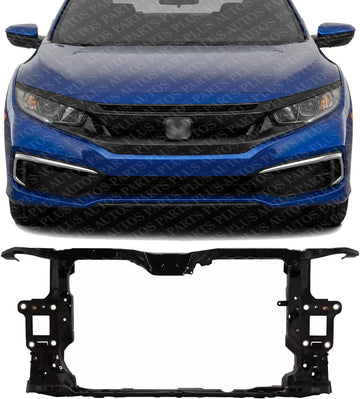 Front Radiator Support Direct Replacement Compatible With 2019-2021 Honda Civic HO1225211 71410TBAA31