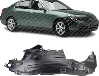 Front Fender Liner Rear Section Right Passenger Side Direct Replacement Compatible With 2003-2004 Infiniti G35 IN1249103 63842AL500