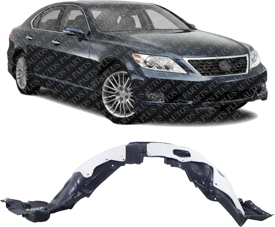 Front Fender Liner Right Passenger Side Direct Replacement Compatible with 2010-2012 Lexus LS460 / LS600h LX1249130 5380550061