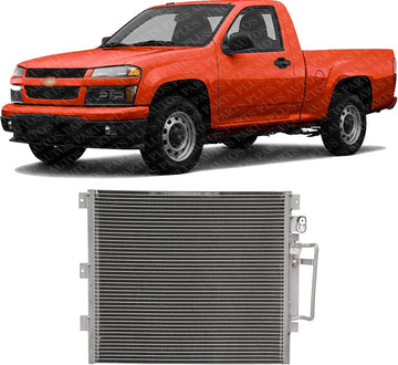 Front A/C Condenser Aluminum Core Direct Replacement Compatible With 2004-2012 Chevrolet Colorado/GMC Canyon GM3030262 89019343