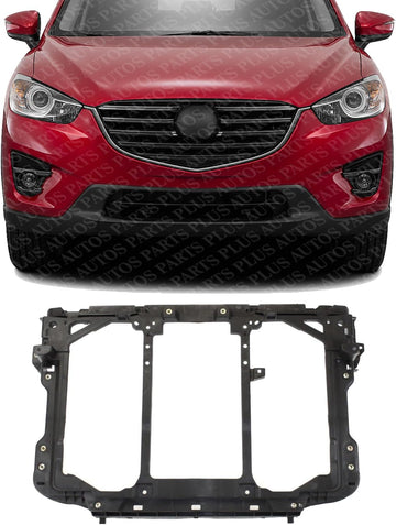 Front Radiator Support Assembly Plastic Direct Replacement Compatible With 2013-2016 Mazda CX-5 MA1225145 KD5353110A