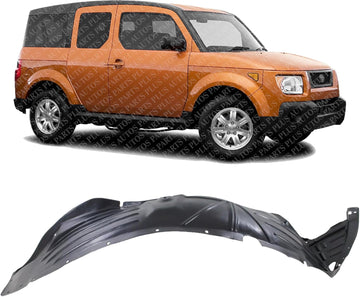 Front Fender Liner Right Passenger Side Direct Replacement Compatible with 2003-2008 Honda Element HO1249123 74101SCVA00