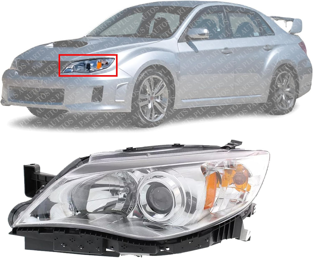 Front Head Light Assembly Left Driver Side Direct Replacement Compatible With 2012-2014 Subaru Impreza SU2502148 84001FG391