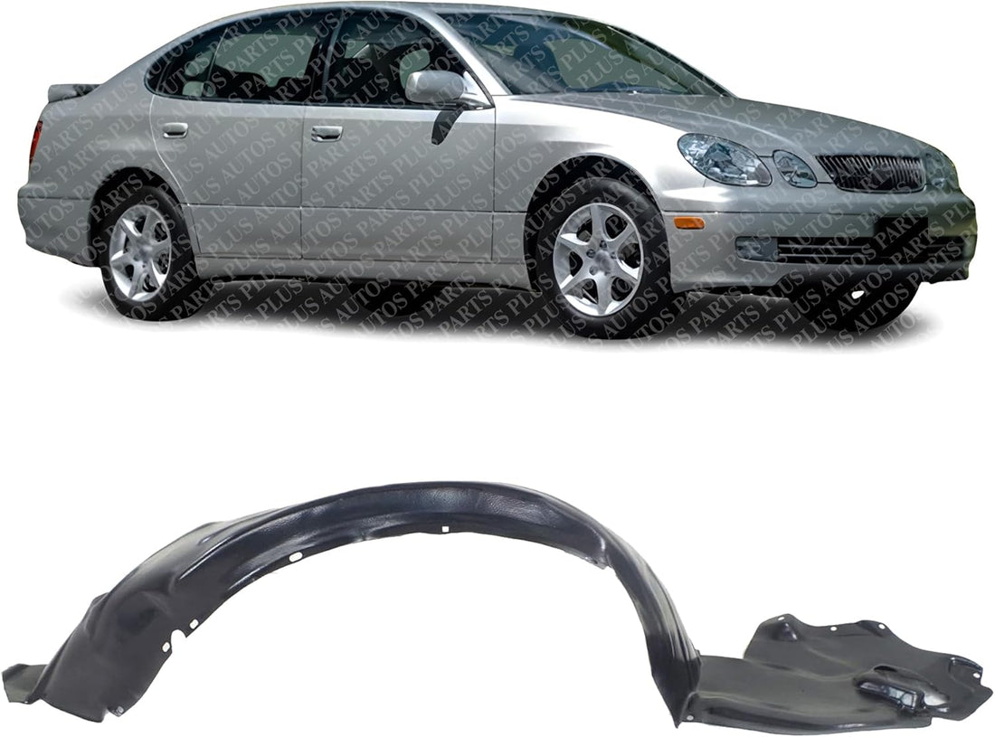 Front Fender Liner Right Passenger Side Direct Replacement Compatible With 1997-2001 Lexus ES300 LX1251105 5387533080