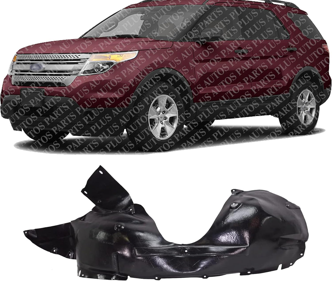 Front Fender Liner Left Driver Side Direct Replacement Compatible With 2011-2015 Ford Explorer / 2013-2015 Police Interceptor Utility FO1248149 BB5Z16103E