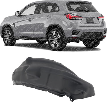 Rear Fender Liner Left Driver Side Direct Replacement Compatible With 2014-2020 Mitsubishi Outlander / 2018-2022 PHEV MI1762101 5370C005