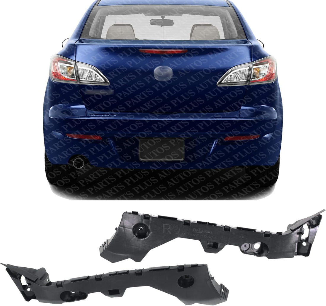 Set Of 2 Rear Bumper Retainer Plastic Left Driver & Right Passenger Side Direct Replacement Compatible With 2010-2013 Mazda 3 MA1132101 MA1133101 BBM4502H1E BBM4502J1E
