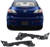 Set Of 2 Rear Bumper Retainer Plastic Left Driver & Right Passenger Side Direct Replacement Compatible With 2010-2013 Mazda 3 MA1132101 MA1133101 BBM4502H1E BBM4502J1E