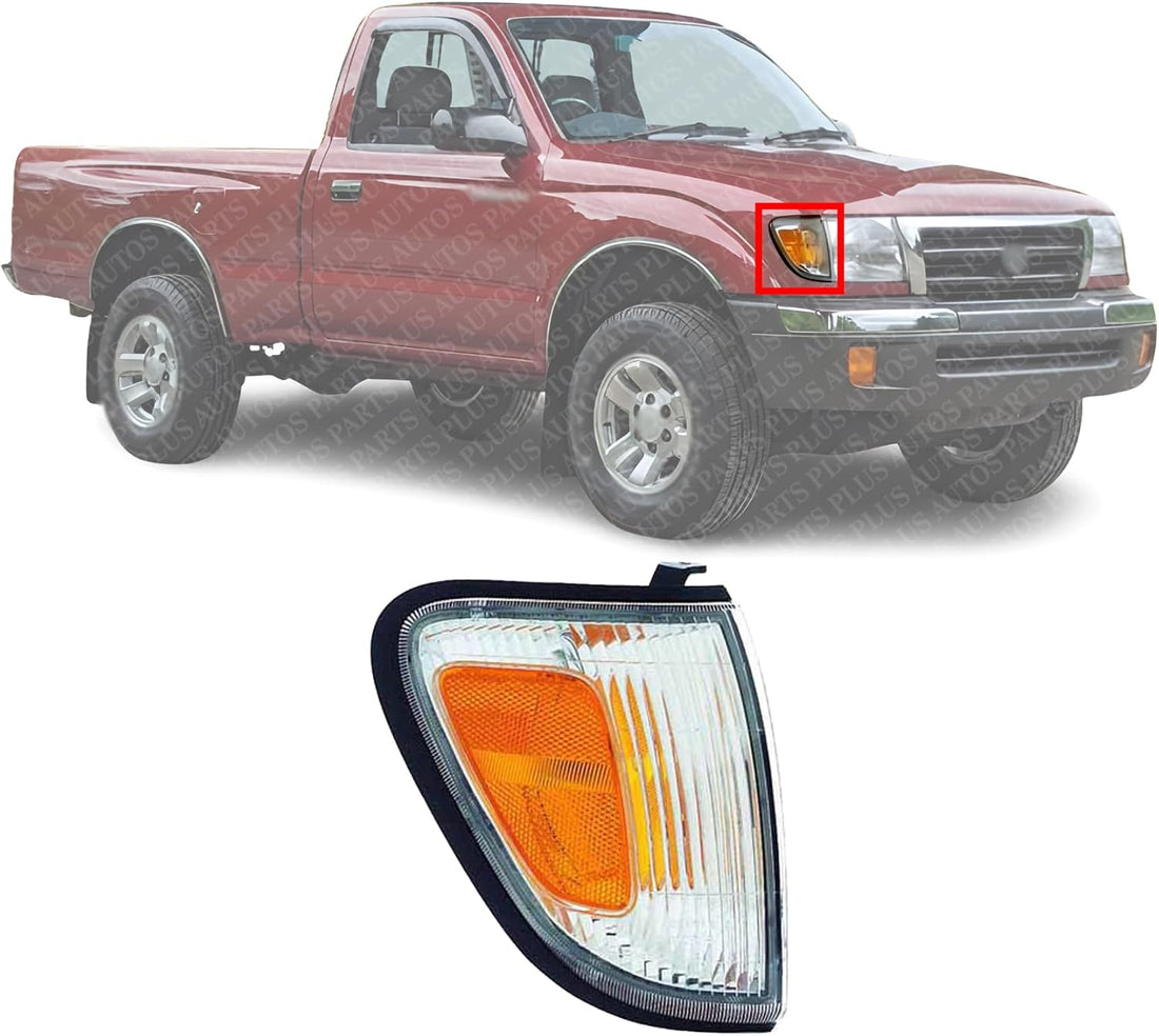 Front Corner Light Assembly Right Passenger Side Direct Replacement Compatible With 1998-2000 Toyota Tacoma TO2521154 8161004060