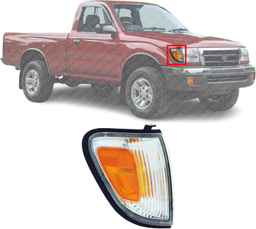 Front Corner Light Assembly Right Passenger Side Direct Replacement Compatible With 1998-2000 Toyota Tacoma TO2521154 8161004060